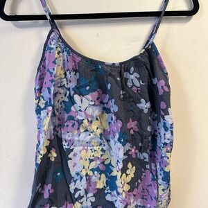 Floral Women's Tank Top - Purple